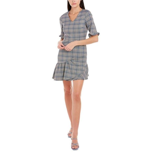 Cece By Cynthia Steffe V-Neck Ruffle Dress size 4 - Picture 1 of 5